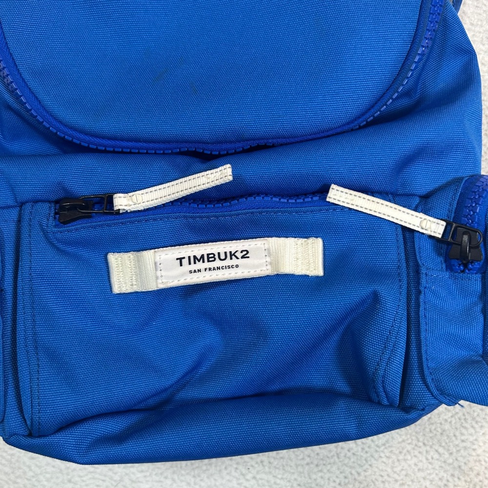 Timbuk2 Mini Backpack Kids OS Blue Canvas Multi-Pocket Small Daypack - Picture 5 of 8